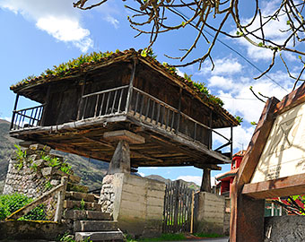 Asturian “Hórreos” ( raised granary):